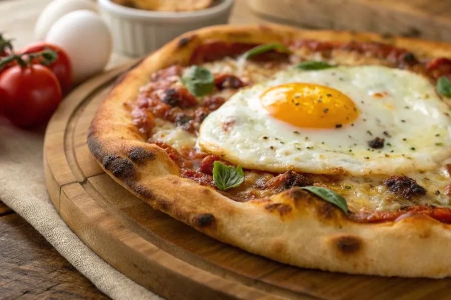 Kiedy wbić jajko na pizzę, aby uzyskać idealną konsystencję?