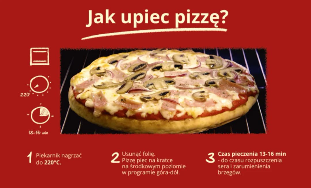 Jak idealnie piec pizzę Dr. Oetker - czas i temperatura pieczenia