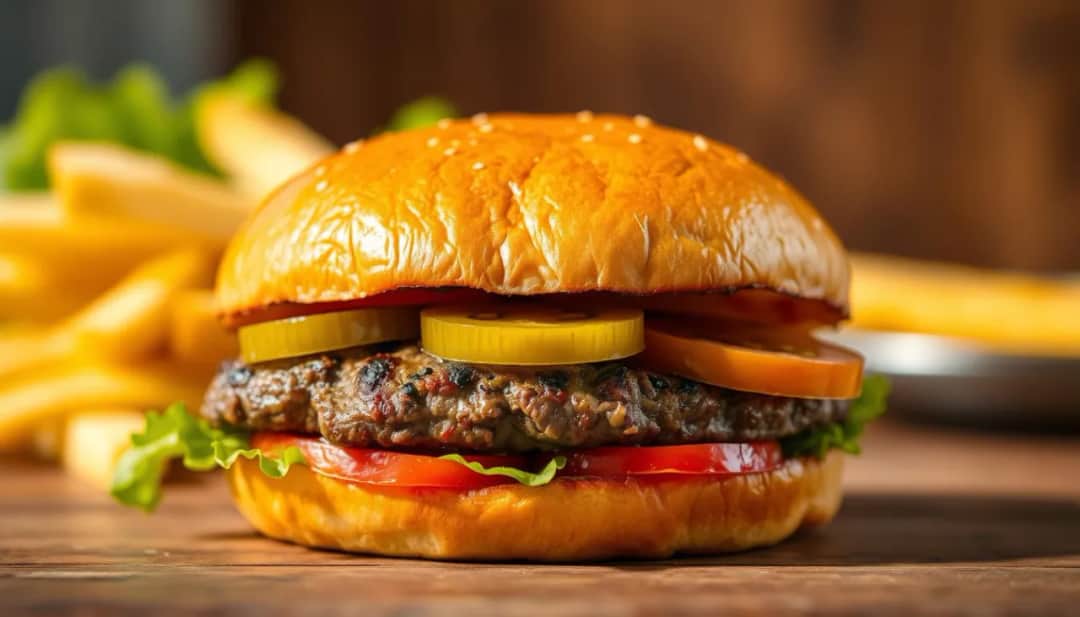 Ile kalorii ma burger wołowy z frytkami? Zaskakujące dane!